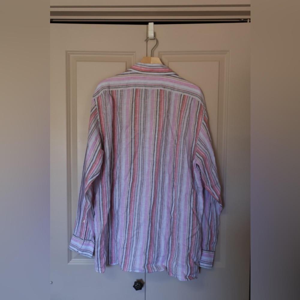 Striped Button-Up Shirt - Picture 2 of 3
